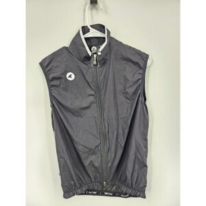 Pactimo Cycling Vest Mens Size M Black Reflective Mesh Back Wind Gilet